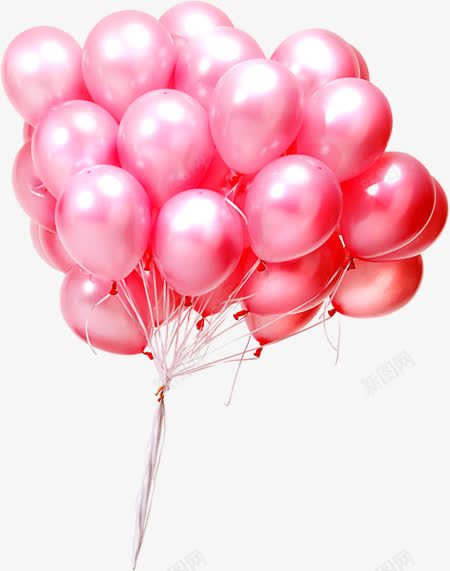 粉色气球png免抠素材_新图网 https://ixintu.com 图片 气球 粉色