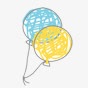 可爱卡通可爱卡通手绘气球素材
