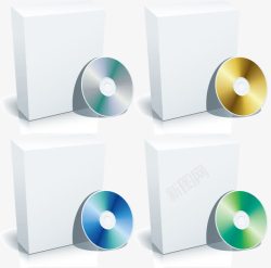 CD盒子空白软件包装盒模板e高清图片