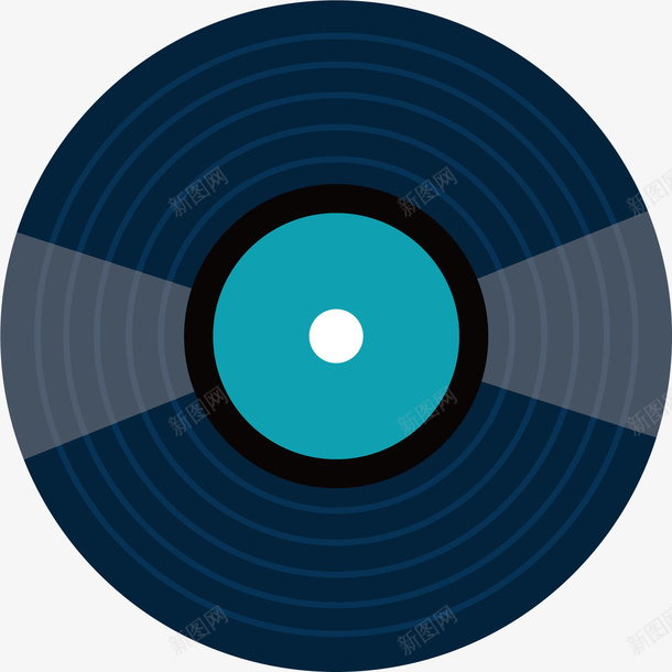 正在播放音乐碟片矢量图ai免抠素材_新图网 https://ixintu.com 几何图形 圆形 放音乐 波纹 音乐碟片 矢量图