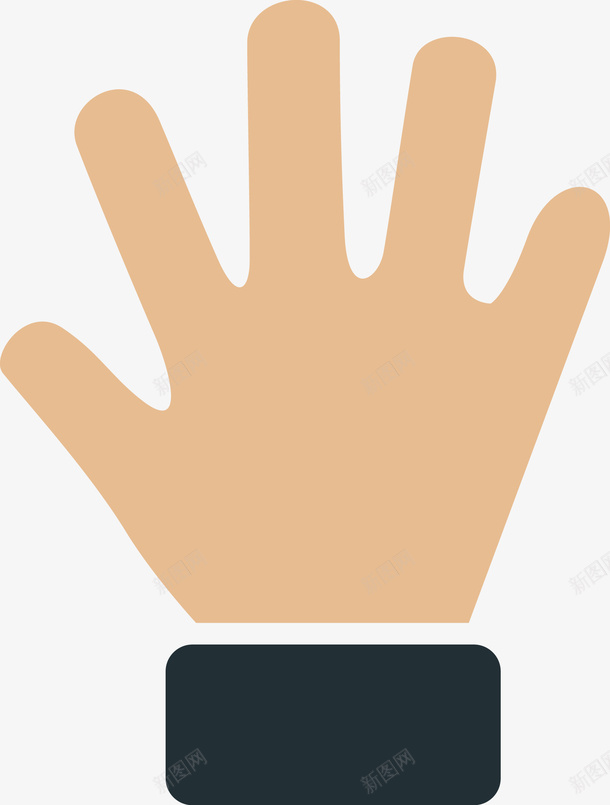 张开的手指图png免抠素材_新图网 https://ixintu.com 卡通 卡通手 手 手势 手势矢量图 手指 手指图 手掌 拳头 指示 简单的手