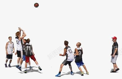 街头篮球png免抠素材_新图网 https://ixintu.com 打篮球 教练 篮球运动 练习 运动员