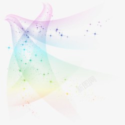 彩色魔法小天使魔法光效高清图片