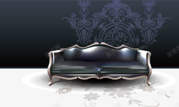 高档欧式沙发及壁纸装饰png免抠素材_新图网 https://ixintu.com 壁纸 家居 欧式 沙发 装饰