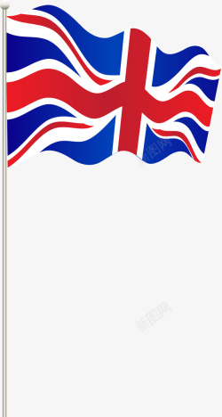创意波动的英国旗子图素材