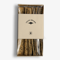 零食外包装盒设计食品包装psd分层牛皮纸包高清图片