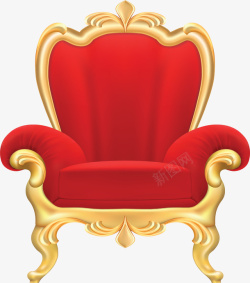 华沙欧式奢华红色沙发高清图片
