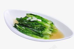 青菜炒肉蒜茸油麦菜高清图片
