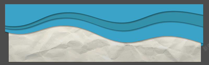 蓝色波浪条纹褶皱文本矢量背景背景