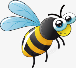 动物飞翔的小蜜蜂矢量图高清图片
