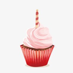 粉红公主素材生日小蛋糕高清图片