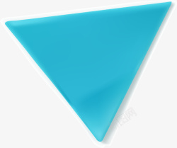 蓝色简约三角形素材