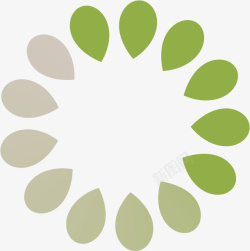 圆形的UI网页绿色清新清除缓存图标高清图片