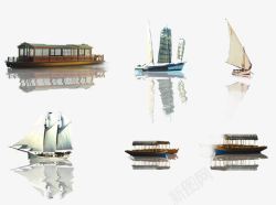 海上小船各种帆船船只高清图片