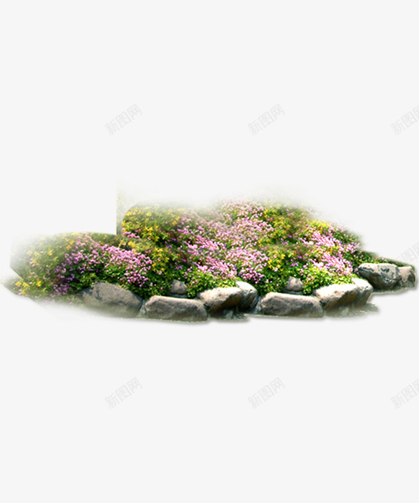 山水风景png免抠素材_新图网 https://ixintu.com 山水风景 花草石头