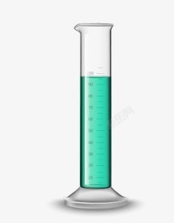 量筒绿色试剂管高清图片