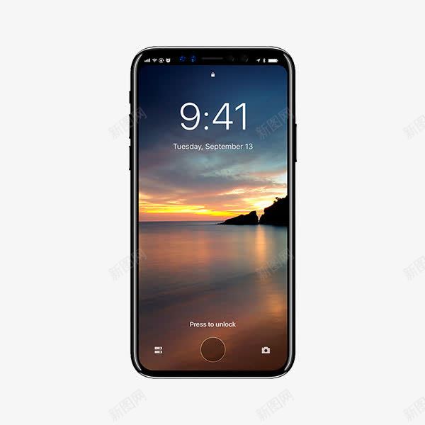 iPhone8正面屏幕png免抠素材_新图网 https://ixintu.com AI X iPhone iPhone8 iphone 乔布斯 人脸识别技术 全面屏 宣传单 技术 未来 苹果8 苹果8plus 苹果X 超视网膜 面部识别 预售