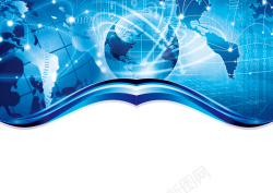 科技公司宣传宇宙科幻IT互联网科技画册封面背景高清图片