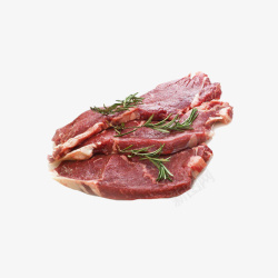 黑猪里嵴肉产品实物绿菜牛里脊高清图片