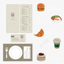 酒店菜单设计西餐厅菜单高清图片