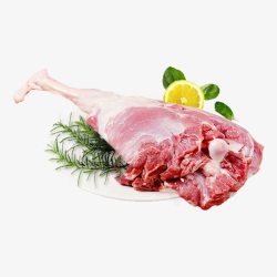 生鲜肉类产品实物食物原料羊后腿高清图片