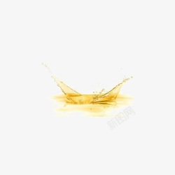 流动油黄色滴落的液体高清图片