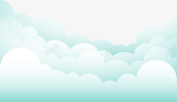 淡蓝色云彩边框png免抠素材_新图网 https://ixintu.com 云朵 免扣png素材 免费png素材 天空 小清新 边框