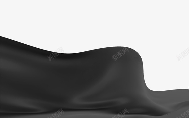 黑色丝滑丝绸png免抠素材_新图网 https://ixintu.com 丝滑 丝绸 刺绣 布料 手帕 旗袍 材料 黑丝绸 黑色