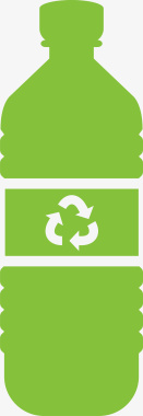 环保绿色循环利用瓶子矢量图图标图标
