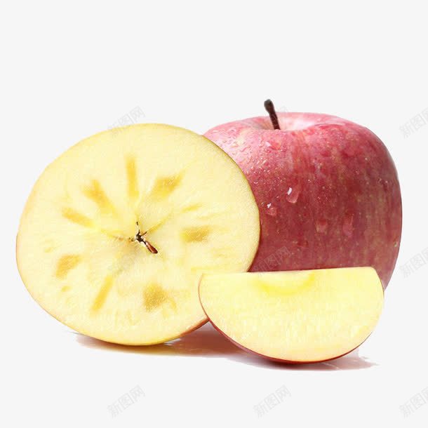 切开的苹果png免抠素材_新图网 https://ixintu.com 产品实物 水果 苹果 鲜果