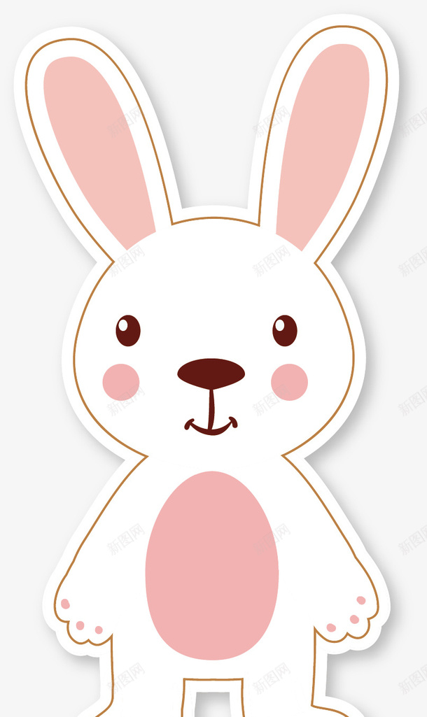 水彩卡通小白兔矢量图ai免抠素材_新图网 https://ixintu.com 兔子 兔子简笔画 动物 卡通 手绘 水彩 白色 矢量图 设计