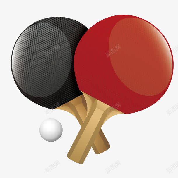 乒乓球拍png免抠素材_新图网 https://ixintu.com 乒乓球 拍子 比赛 运动