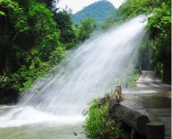 贵州西南风景荔波小七孔图库高清图片