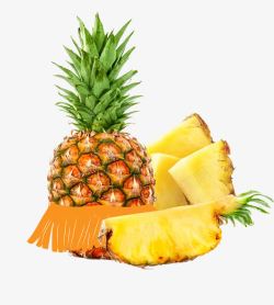 渐变夏季新鲜水果汁黄色夏季水果菠萝高清图片