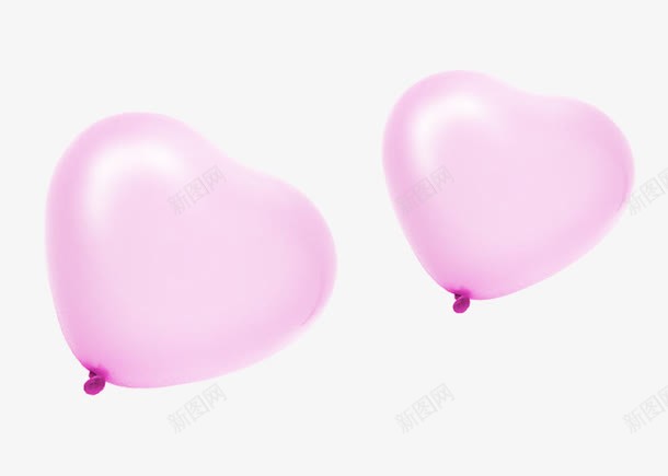 唯美粉色心形气球png免抠素材_新图网 https://ixintu.com 唯美 心 心形气球 气球 粉色 粉色气球
