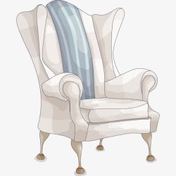日常物品卡通手绘水彩家具装饰椅子高清图片