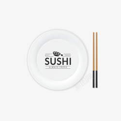 卡通日式寿司餐具素材