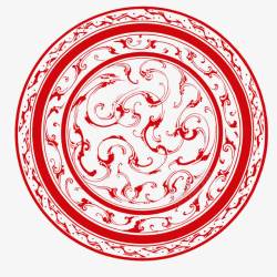 汉代元素圆形汉代花纹高清图片