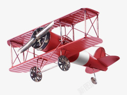 螺旋桨双翼飞机模型素材