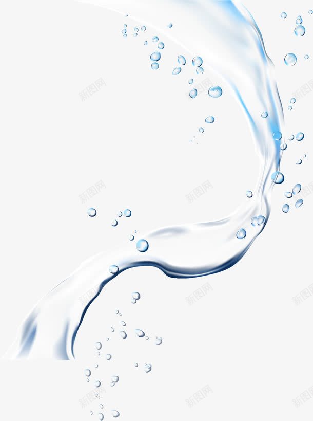 手绘水珠png免抠素材_新图网 https://ixintu.com 手绘 效果 水 水珠 流动的水 液体 溅起的水 补水