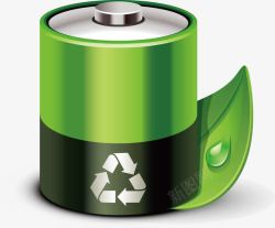 绿色环保电池电池矢量图图标高清图片
