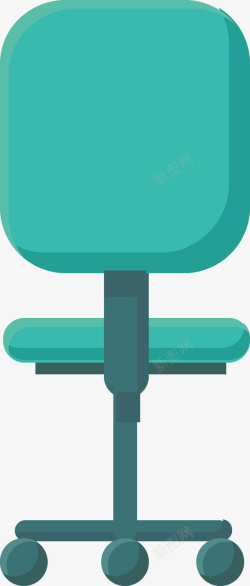 绿色的椅子矢量图素材