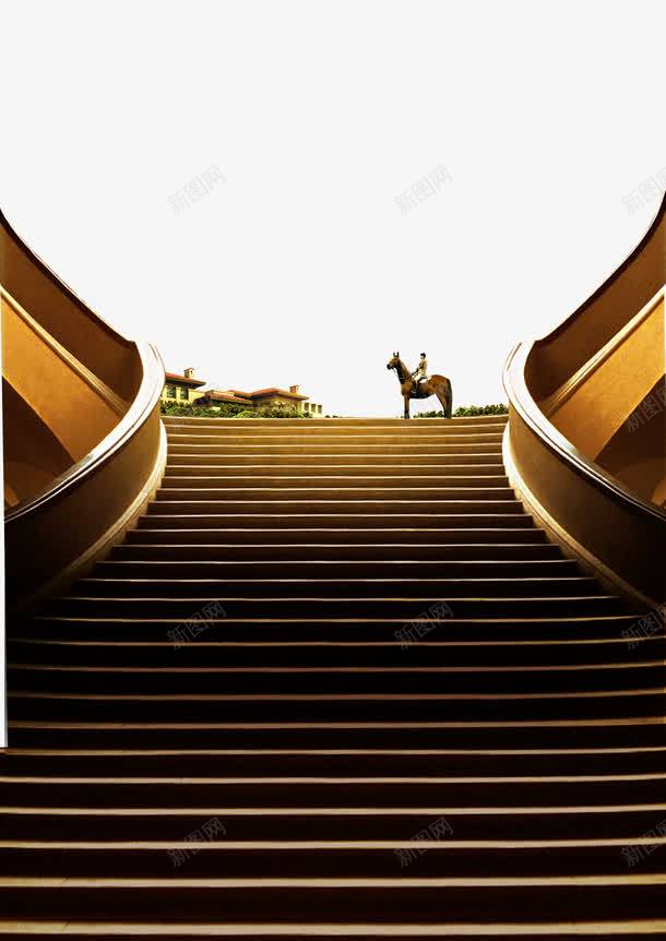 欧式复古上楼梯的骏马png免抠素材_新图网 https://ixintu.com 上楼梯 上楼梯的人 复古海报 房地产海报 欧式建筑 豪华 骑马的王子