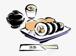 日式午餐日本料理套餐高清图片