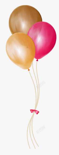 儿童生日影集手绘彩色气球高清图片