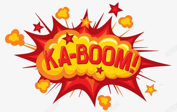 kaboom爆炸字母图标png_新图网 https://ixintu.com kaboom 免抠素材 爆炸字母 红色 艺术字体