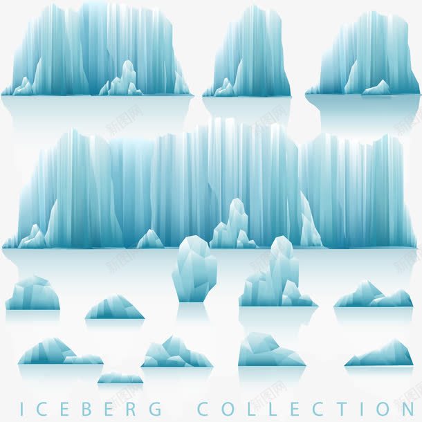 蓝色效果冰川png免抠素材_新图网 https://ixintu.com 免扣png素材 免费png素材 冰块 冰山 冰川 北极冰川 南极冰川 模型 水面结冰