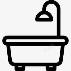 水管工工具浴缸图标高清图片