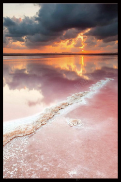 水晶无框画彩色风景无框画背景高清图片