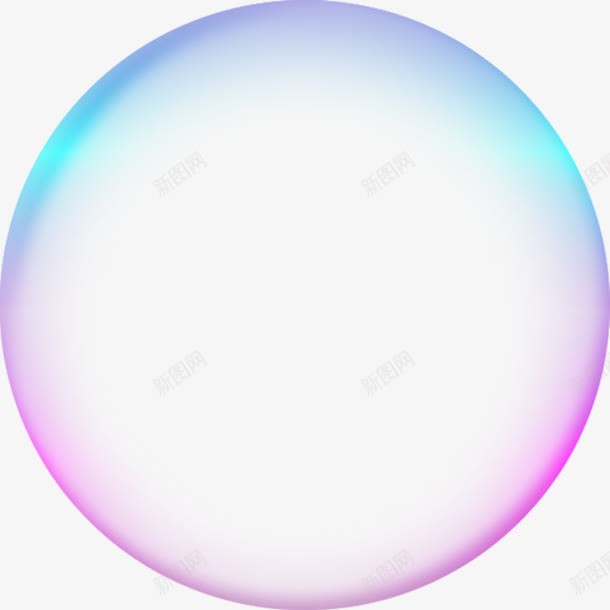 一个泡泡png免抠素材_新图网 https://ixintu.com 实用 彩色 素材 透明